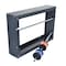 Adiroffice Grey Steel 2-Rod Electrical Wire Spool Rack Dispenser, Conduit Display ADI697-02-MK - alternate 3